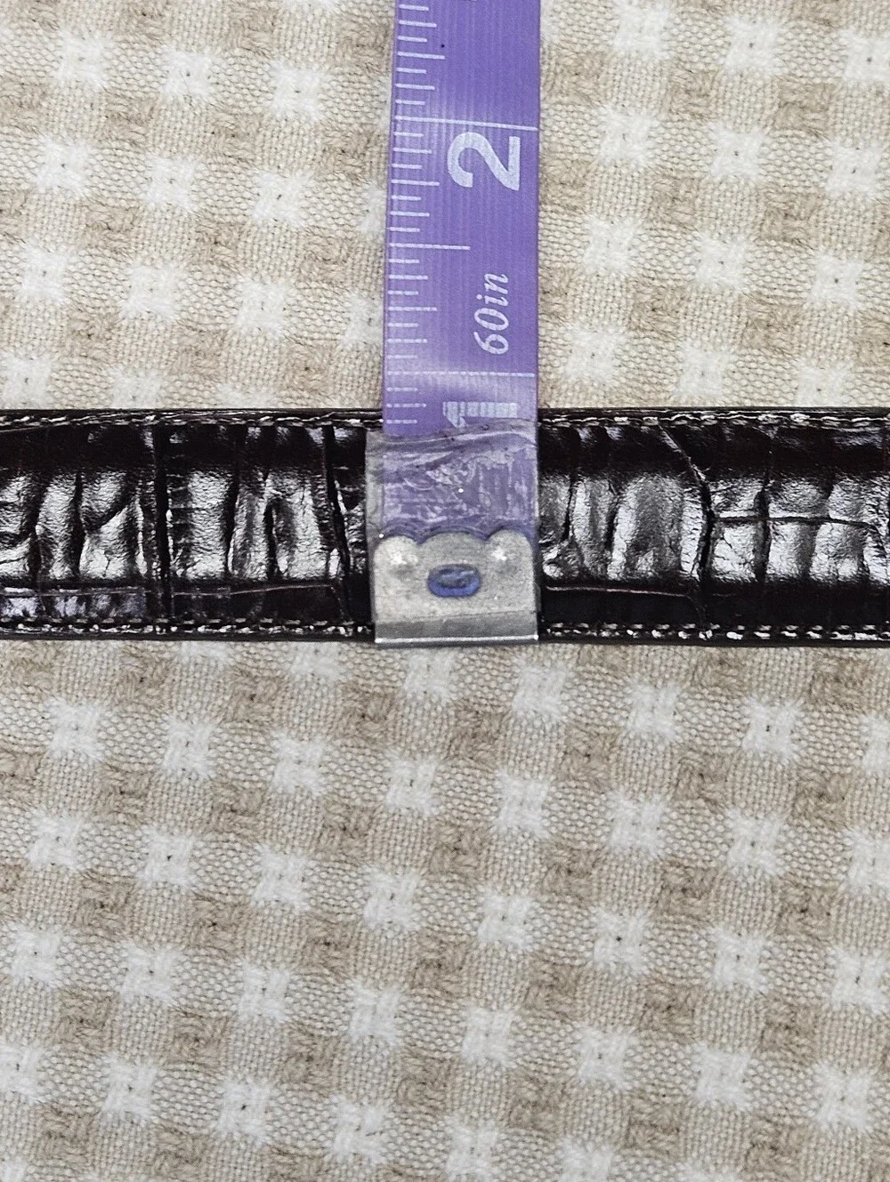 Brighton Dark Brown Croc Embossed Leather Heart Charm Silver Buckle Western Belt